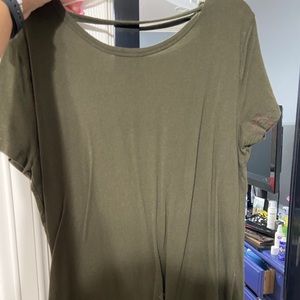 F21 open back t shirt